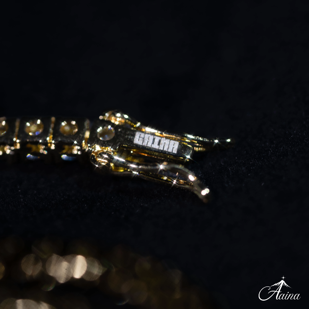 Brass Moissanite Tennis Necklace