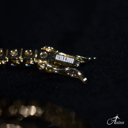 Brass Moissanite Tennis Necklace