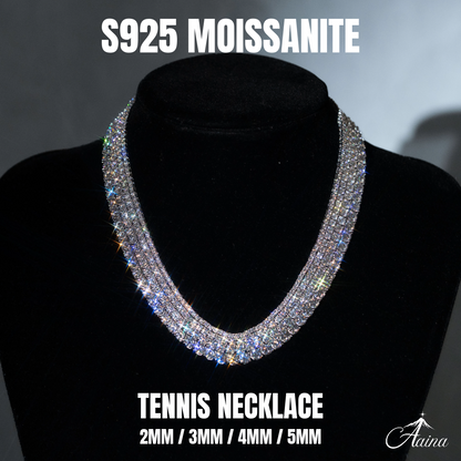 S925 Moissanite Tennis Necklace