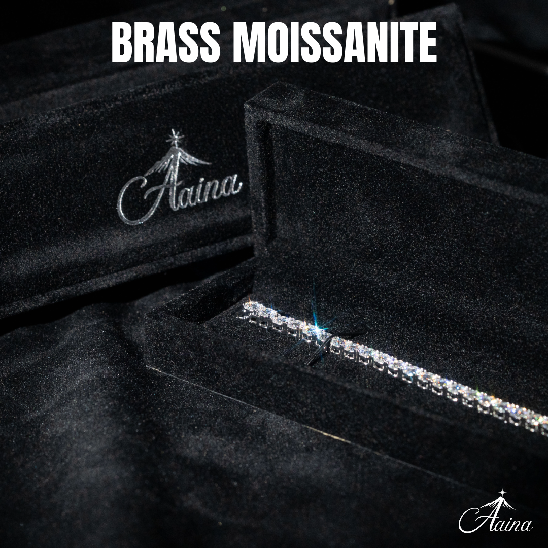 Brass Moissanite Tennis Bracelet