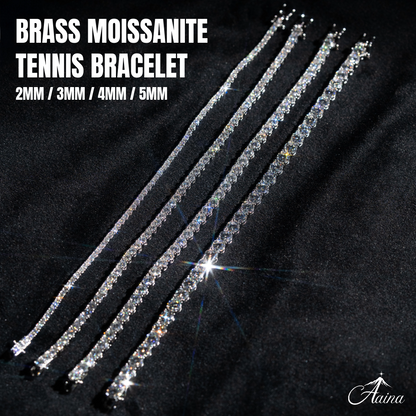 Brass Moissanite Tennis Bracelet