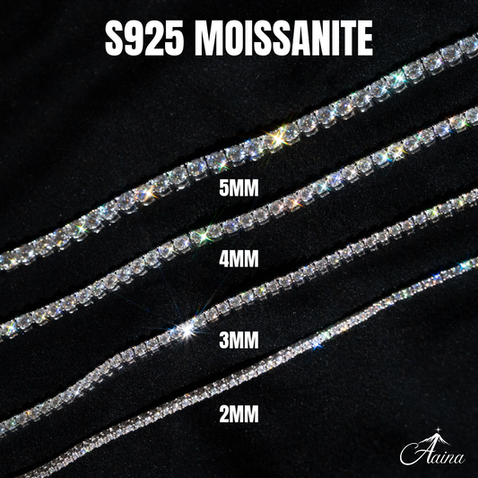 S925 Moissanite Tennis Necklace